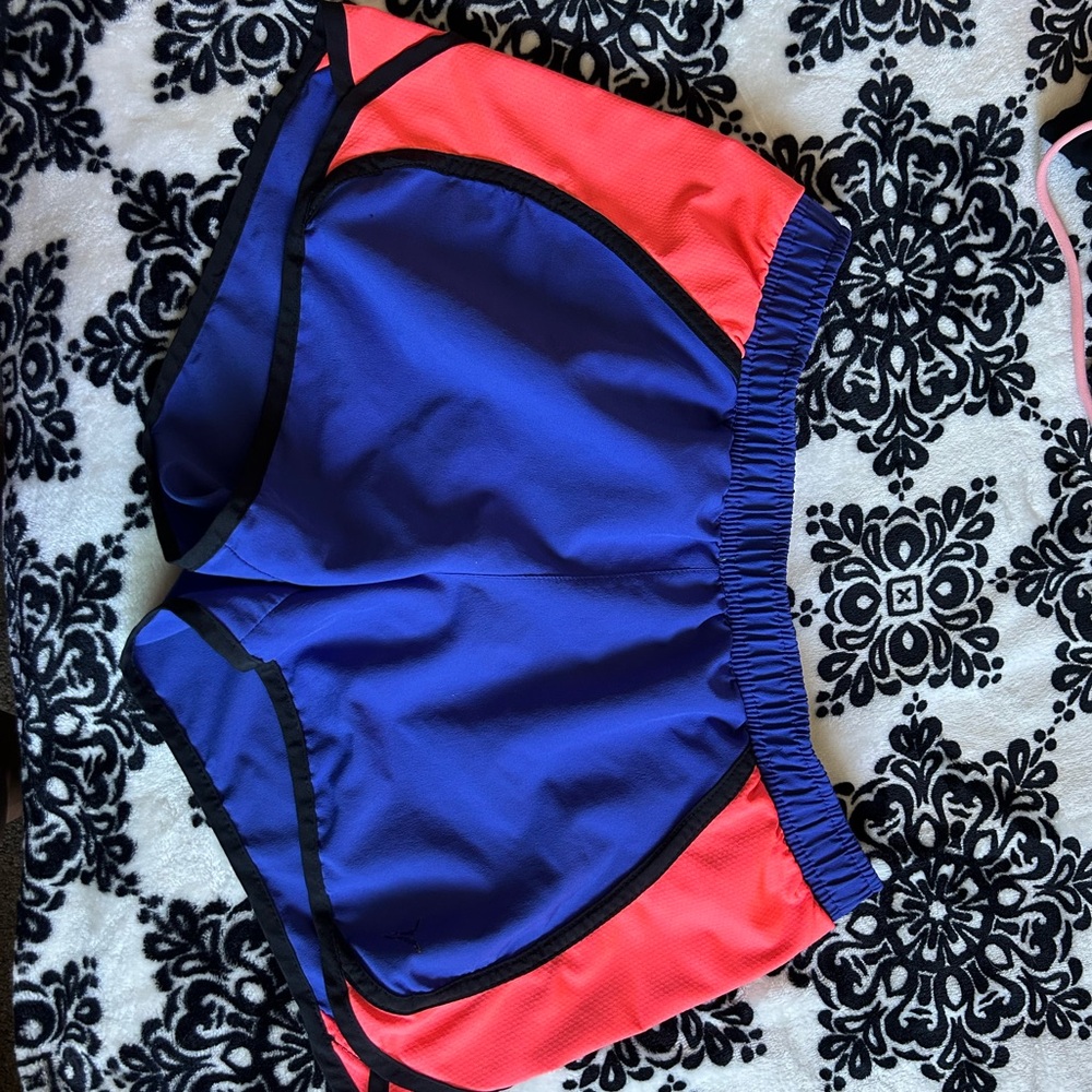 Old Navy XS Neon orange & blue running shorts 💙